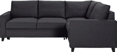 Hygena - Seattle Fabric Right Hand Corner Sofa Bed - Charcoal